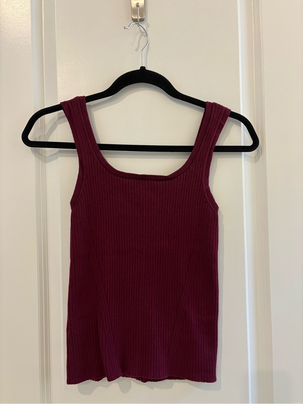 LOFT Ribbed Sweater Tank Top in “Magical Plum”